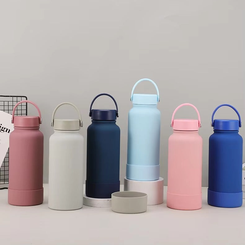 Factory Price Wholesale 650ml 1000ml 1150ml Double Wall Vacuum 304 Stainless Steel Themo Bottle Outdoor Water bottle with Lid