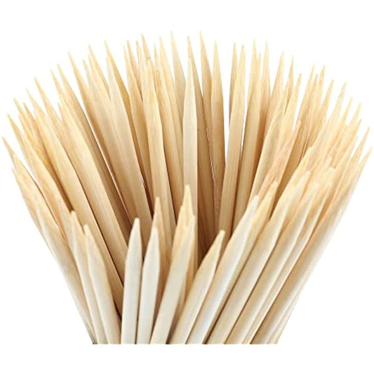 DESIOLE Natural Bamboo Skewers, 6/8/10 Inch BBQ Sticks for Appetiser，Fruit，Cocktail，Kabob，Chocolate Fountain，Grilling，Barbecue，Kitchen，Crafting, Gardening and Party
