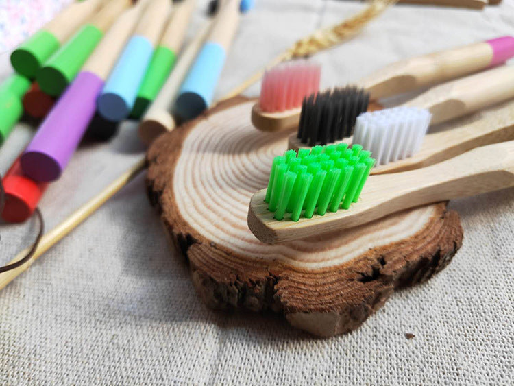 Economic wooden toothbrush Custom Organic 100%natural Bamboo Toothbrush