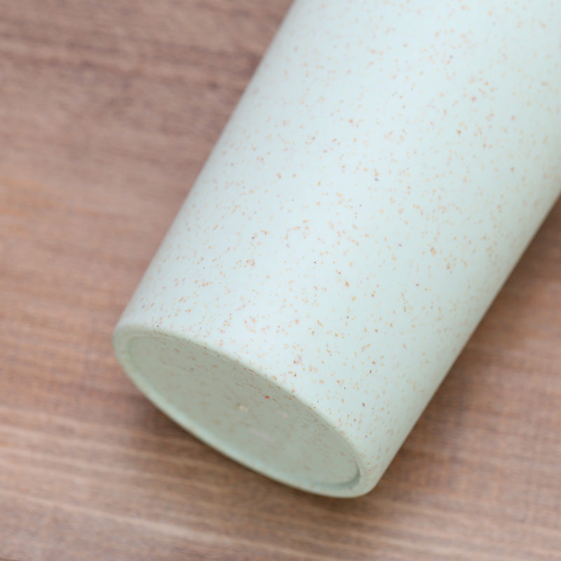 Hot Selling Double Layer Insulation Coffee Tumbler Vacuum Bottle Wheat Straw Fiber Travel Mug Perfect for Milk Coffee Tea