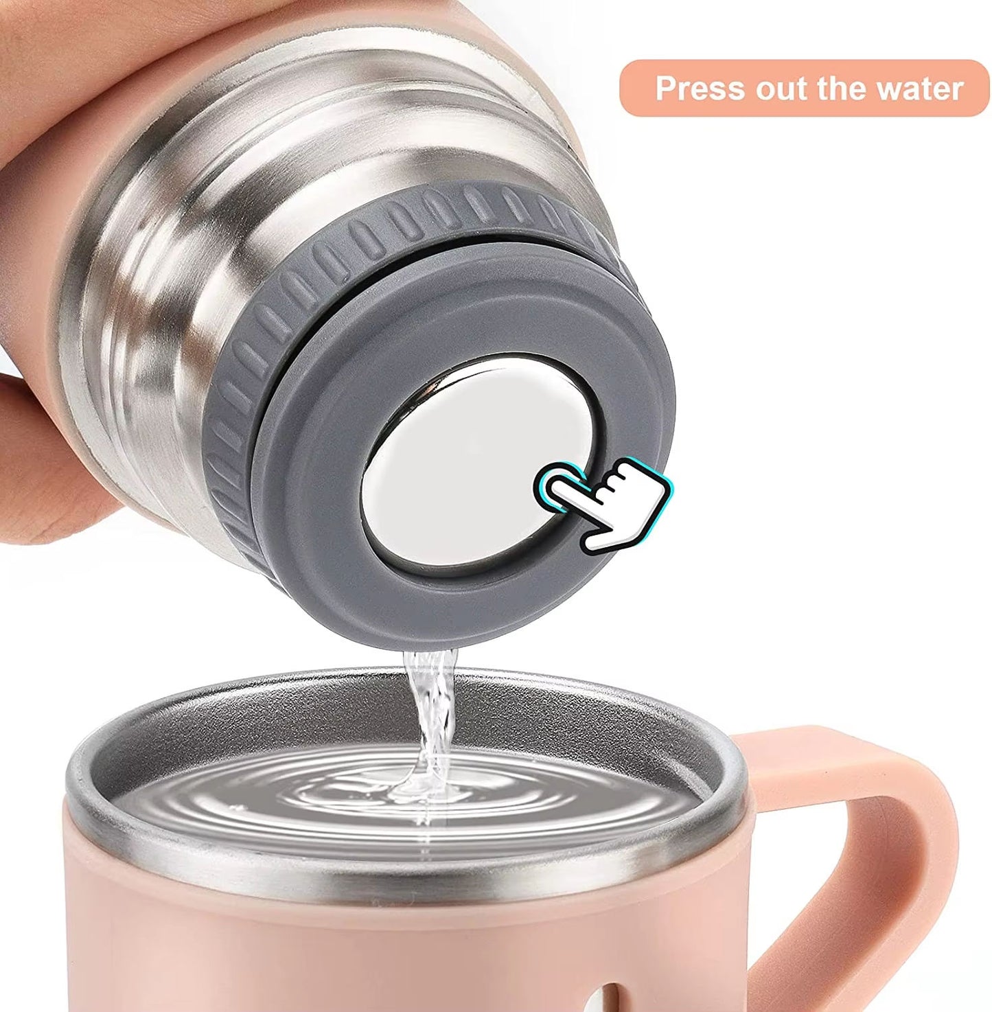 Christmas Gift 3pcs Outdoor Travel Coffee Tea Thermos Vacuum Flask Stainless Steel Water Bottle Gift Set with 2 Cup