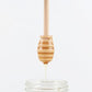 Bâton de miel en bois pour pot de miel Distribuer du miel, 1 pc 6,3 pouces / 16 cm Bâtons de miel - Bâton en nid d'abeille - Cuillère à miel en bois 