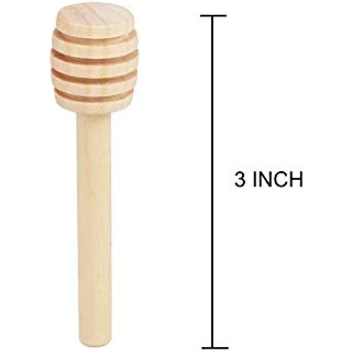 Honigschöpflöffel aus Holz – 6 Stück 7,6 cm Mini-Wabenstäbchen, kleine Honigstäbchen zum Ausgeben von Honig im Honigglas und als Gastgeschenke für Hochzeitsfeiern 