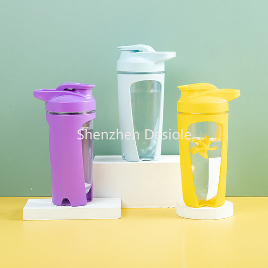Double Layer 700ml Sports Fitness Water Cup Protein Powder Shaker Cup Convenient Portable Mug Shaker Bottle Custom Logo