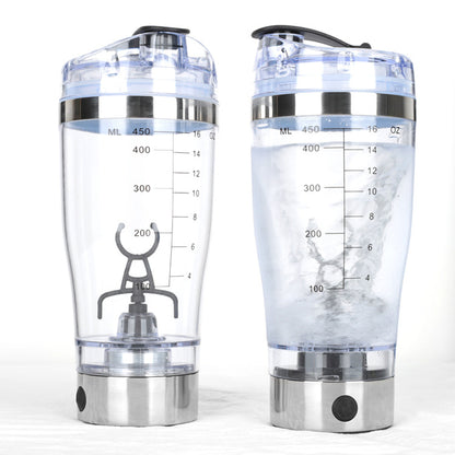 450 ML 600 ML Voyage Électrique Protéine Poudre Mélange Tasse Batterie USB Automatique Shaker Bouteille Mélangeur