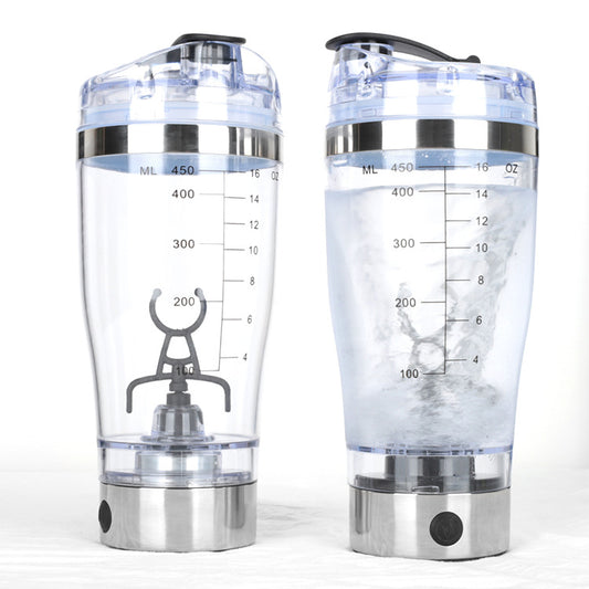 450ML 600ML Travel Electric Protein Powder Mixing Cup Battery USB Automatic Shaker Bottle Mixer