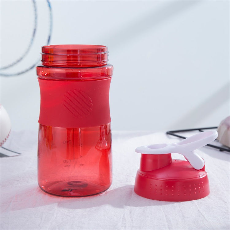 Hot Sale Protein Powder 500ML Shake Cup with Scale Cup Custom Logo Sports Fitness Water Bottle