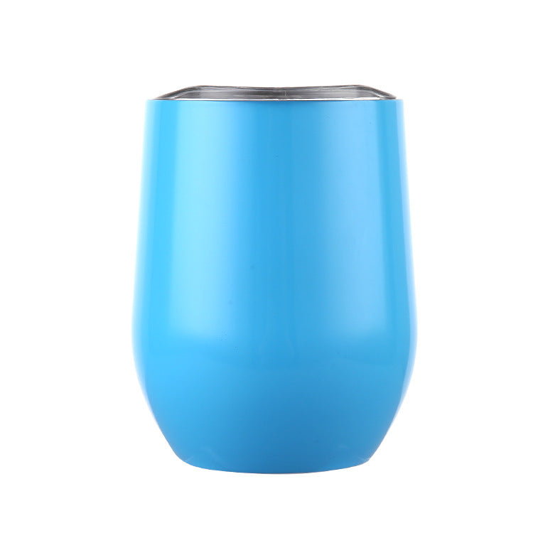 Egg-shaped Stainless Steel Red Wine Glass Double Vacuum Egg Cup Stainless Steel Vacuum Flask Stainless Steel Round Cup