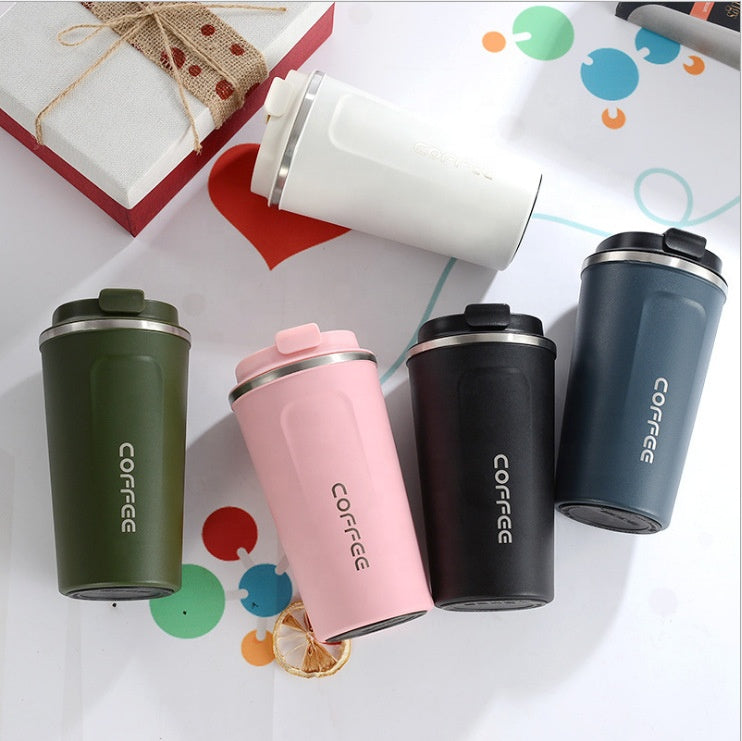 Hot Sale 380 & 510ml 304 Stainless Steel Thermo Cup Travel Coffee Mug with Lid Car Water Bottle Vacuum Flasks Thermocup for Gift