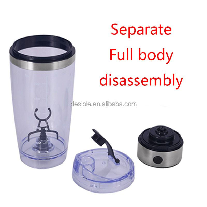 450 ML 600 ML Voyage Électrique Protéine Poudre Mélange Tasse Batterie USB Automatique Shaker Bouteille Mélangeur