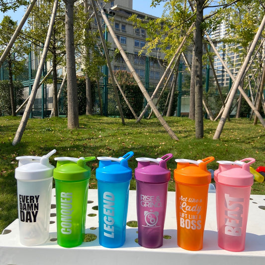 Custom Logo PP Durable Cups Thermo 3 Layer Protein Shake Bottle Shaker Shake Bottle