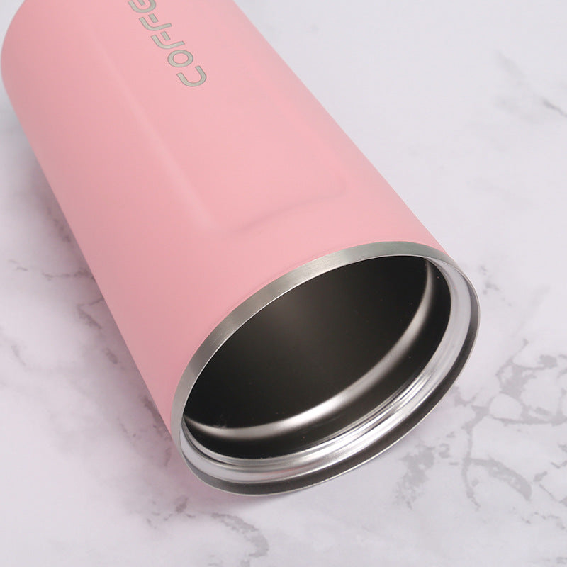 Custom 380ml/510ml Double Wall Stainless Steel Insulated Bottle Vacuum Warmer Leakproof Travel Coffee Mug/cup with Lid