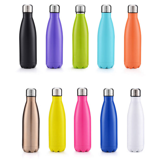 17oz Double Wall Vacuum Flask - Insulated Water Bottle