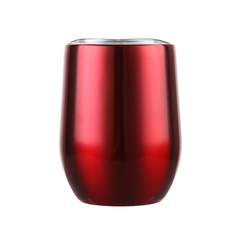 Hot Selling Colorful Stainless steel new product 12 oz Egg Wine Glass Inspired Solid Cups Swig Tumbler