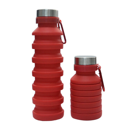 Hot Sale BPA Free Portable Expandable Travel Sports Drinking Silicone Collapsible Foldable Folding Water Bottle