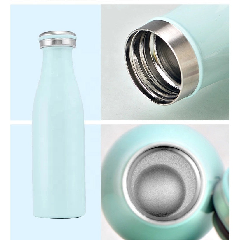 Factory Wholesale Food-Grade Portable Metal Sport Mug Water Bottle Stainless Steel Metal Bottle