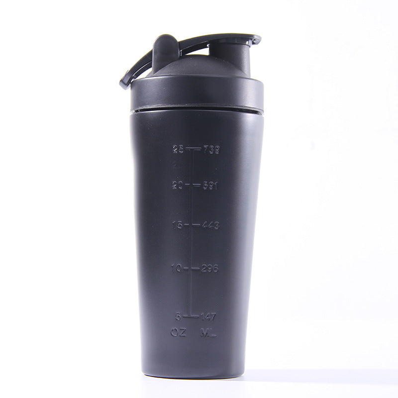 Hot Selling 25oz Custom Protein Shaker Bottle Single Wall Stainless Steel Blender Shaker Bottles Sublimation