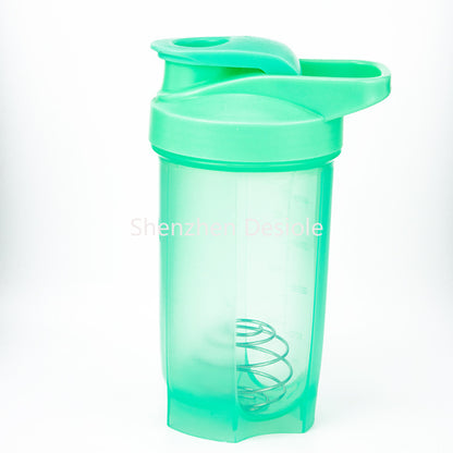 500ml Sports Fitness Water Bottle Gym Protein Powder Plastic Shaker Cup Convenient Portable Milkshake Cup Shaker Cup Customized